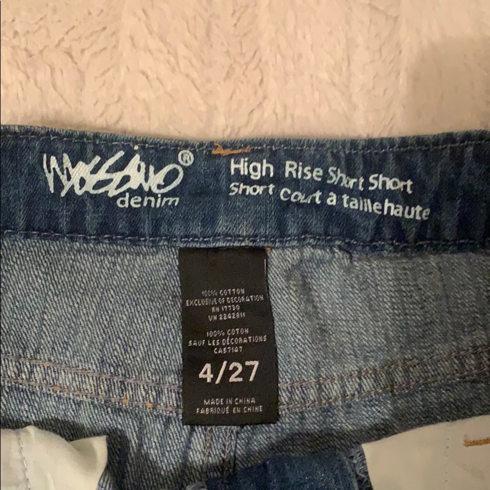 High Rise Denim Shorts - Picture 2 of 3